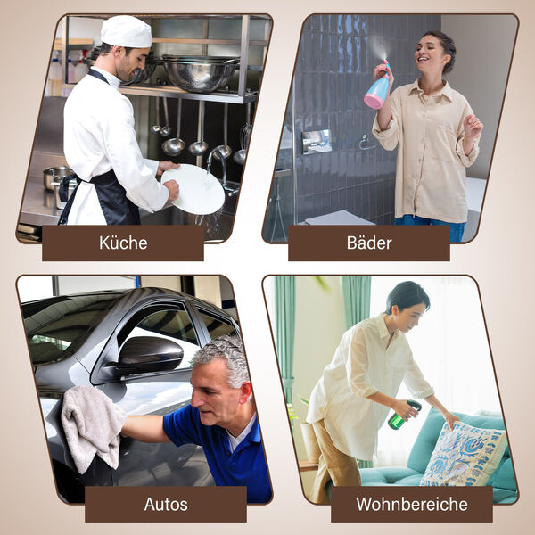 HOMESMART 4er-Set Regenbogen- Mehrschicht-Putzlappen image number 4