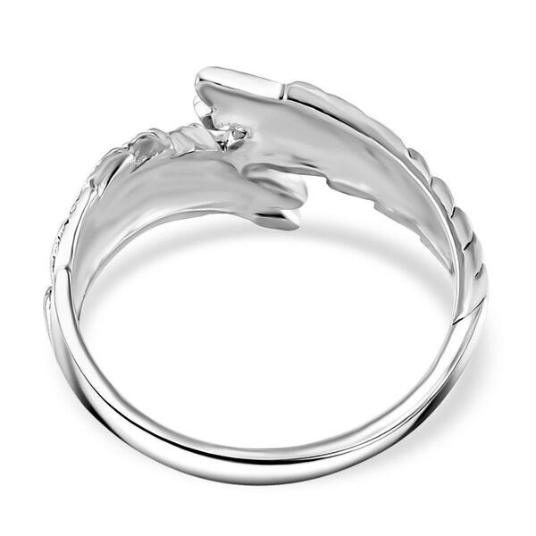 Royal Bali Kollektion- Bypass Ring in 925 Silber image number 4