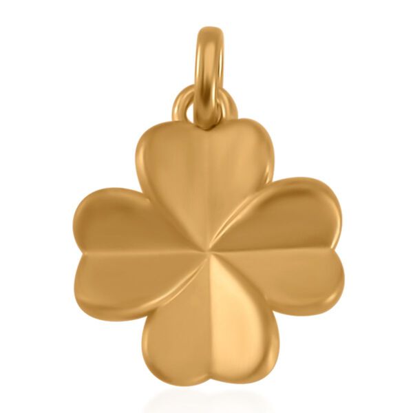 Kleeblatt Anhänger, 750 Gold image number 0