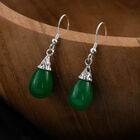 Royal Bali Kollektion - grüne Jade-Ohrhänger, 925 Silber ca. 18,00 ct  image number 1