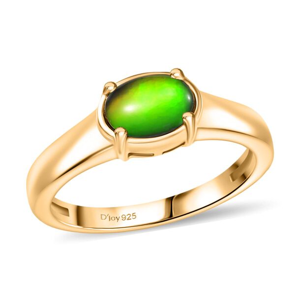 D'Joy Ammolit Ring, 925 Silber vergoldet - 0,87 ct. image number 3