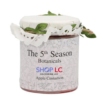 The 5th Season - Botanical Collection Duftkerze au Sojawachs im Glas, Apfel Zimt