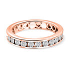 EVER TRUE Weißer Diamant Ring Nickelfreies Messing (Größe 21.00)