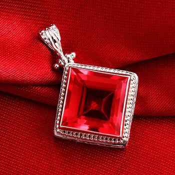 Royal Bali Kollektion - Padparadscha Triplett Quarz Anh&auml;nger - 18,65 ct.