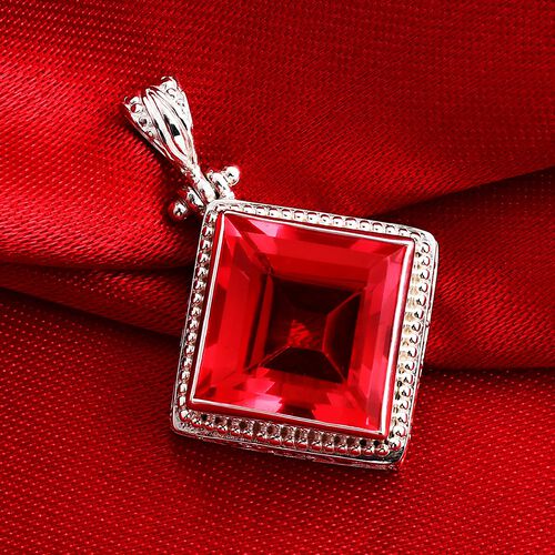 Royal Bali Kollektion - Padparadscha Triplett Quarz Anhänger - 18,65 ct. image number 1
