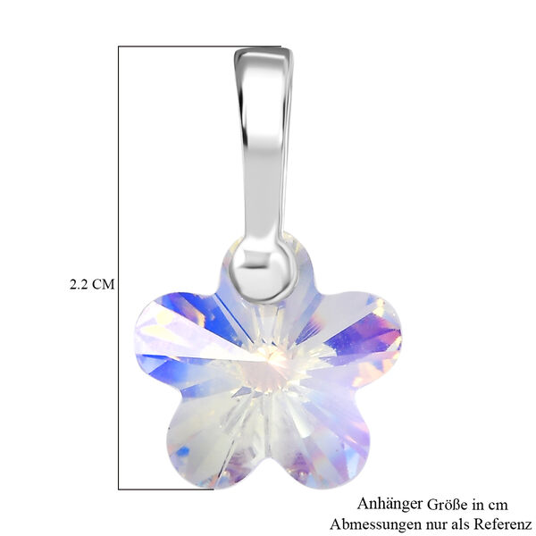 J Francis gefertigt mit SWAROVSKI- Wei&szlig;er Swarovski Kristall Anh&auml;nger image number 6