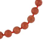 Gefärbte rote Jade Halskette, (13-15mm), ca. 50 cm, 925 Silber, ca. 684.00 ct image number 2