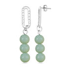 Mehrfarbiger Amazonit Ohrringe Reiner Edelstahl ca. 25,00 ct.