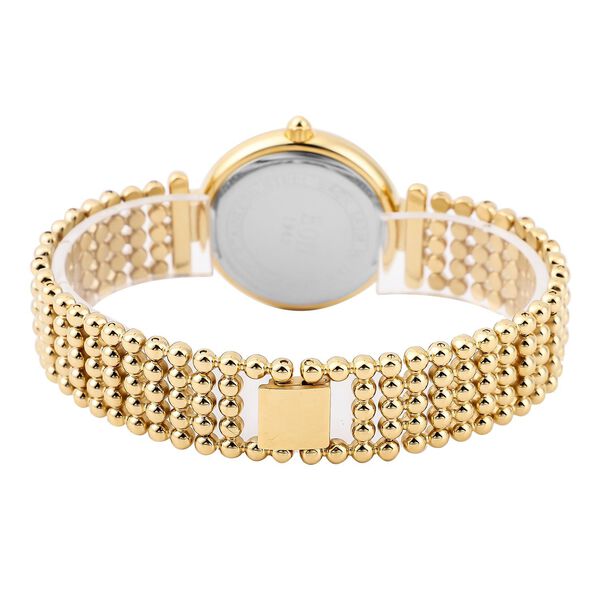 EON 1962 - Edle Armbanduhr mit natürlichen Champagner Diamanten, 8.5 cm, schweizer Uhrwerk, Edelstahl ca. 0.12 ct image number 5