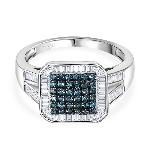 D'Joy blauer und wei&szlig;er Diamant Ring - 1 ct.