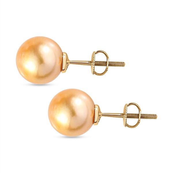 ILIANA AAA goldene S&uuml;dseeperlen-Ohrringe image number 6