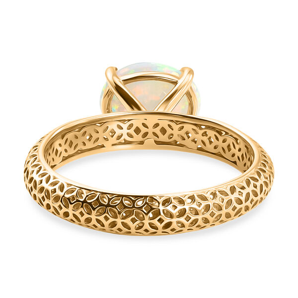 D'Joy AA Nat&uuml;rlicher, &auml;thiopischer Welo Opal Ring 925 Silber 750 Vergoldet (Gr&ouml;&szlig;e 17.00) ca. 1,28 ct image number 5