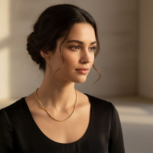 585 Gold Halskette ca. 50 cm ca. 3,46g image number 2