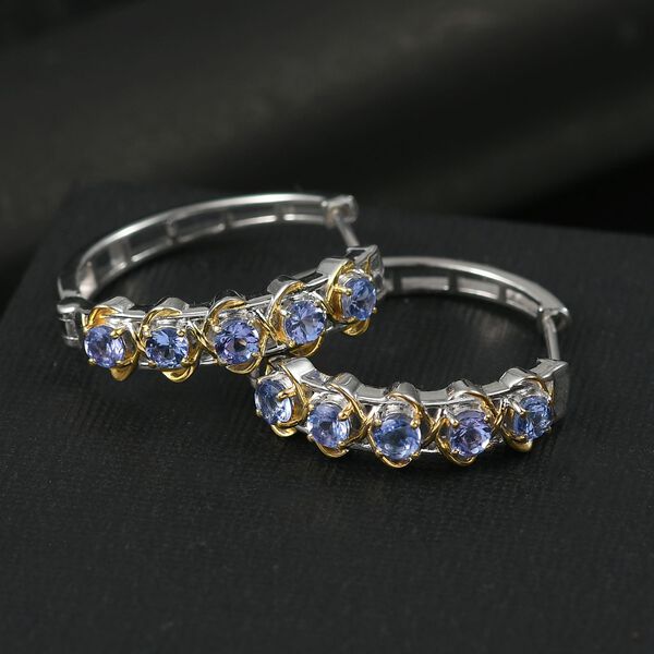 D’Joy zweifarbige Tansanit Creolen - 1 ct. image number 1