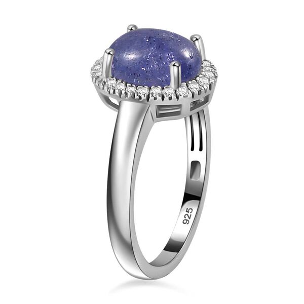 AA Tansanit und wei&szlig;er Diamant Ring, ca. 2,62 ct. image number 5