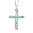 AA Blauer Apatit Schmuckset ca. 50 cm ca. 5.70 ct