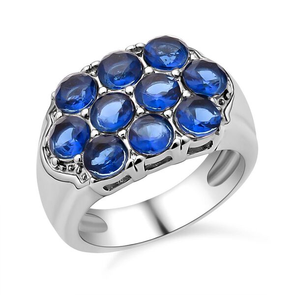 Lila Zirkonia Ring, 316L Edelstahl (Größe 16.00) ca. 2.00 ct image number 4