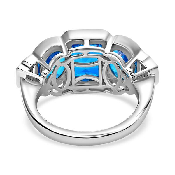 Karibik Quarz und Zirkon Ring - 5,75 ct. image number 6