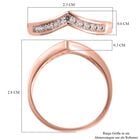 LUSTRO STELLA - Weißer Zirkonia-Ring, 925 Silber rosévergoldet - 0,18 ct. image number 4