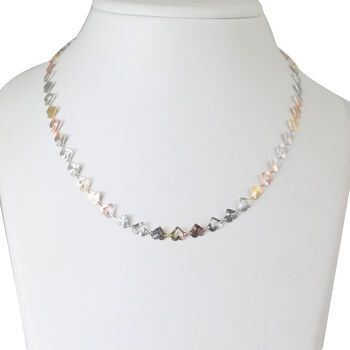 ARTE CUORE 4 3CR 925 Silber Tricolor Halskette ca. 45 cm + 5 cm Extender, ca. 6,03g