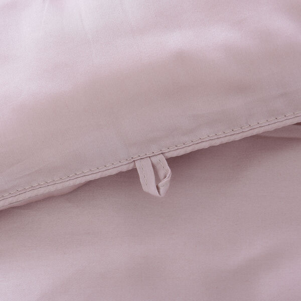 Serenity Night: Maulbeerseiden Quilt mit quadratischer Steppung, Gr&ouml;&szlig;e King 225x220 cm, Babyrosa image number 2