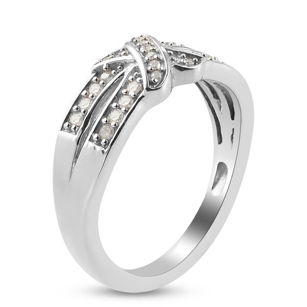 Diamant Ring 925 Silber platiniert  ca. 0,20 ct image number 5