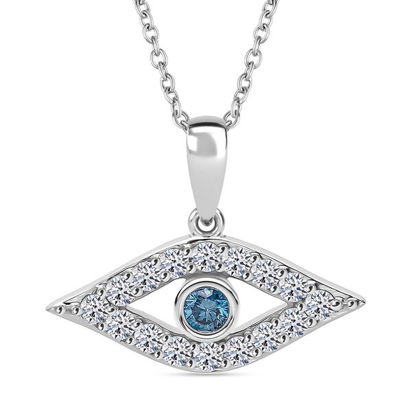 LUXURIANT SI Labor blaues Diamant und SI-GH wei&szlig;es Labor Diamant Schmuckset image number 1