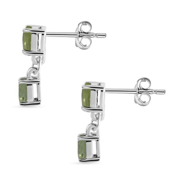 Peridot Ohrringe 925 Silber ca. 0,94 ct. image number 3