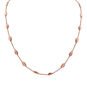 Barrel Bead Kette in rosévergoldetem Silber
