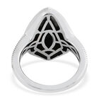 Schwarzer Spinell-Ring, 925 Silber  ca. 6,95 ct image number 5
