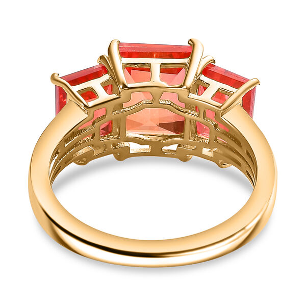 Padparadscha Quarz Triplett Ring - 5,30 ct. image number 6