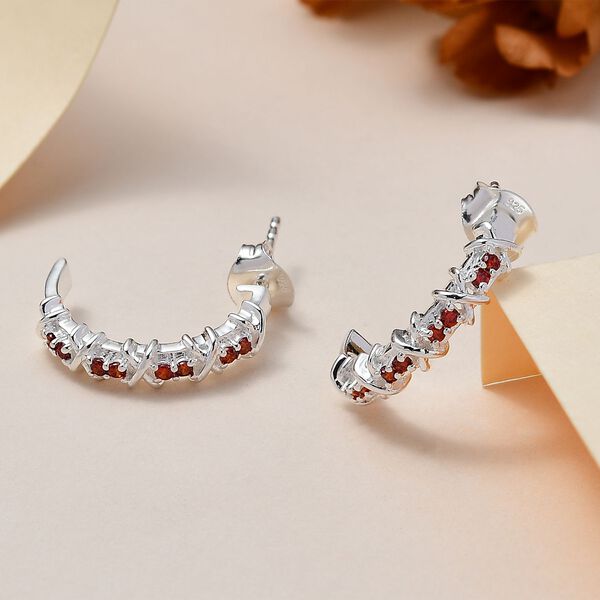 Granat kubische Zirkonia-Ohrringe - 0,44 ct. image number 2