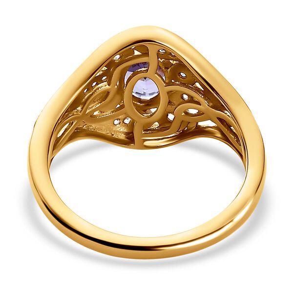 Tansanit und Zirkon Ring - 0,93 ct. image number 6