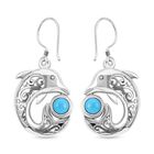 Royal Bali - Sleeping Beauty T&uuml;rkis Ohrringe, 925 Silber ca. 0,92 ct