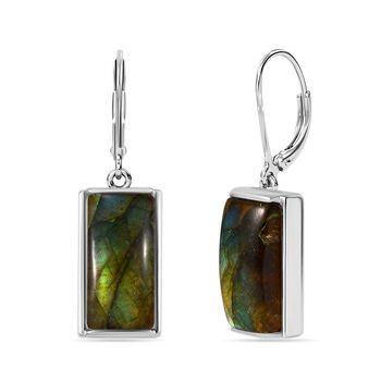 Labradorit Ohrringe Messing ca. 14.45 ct