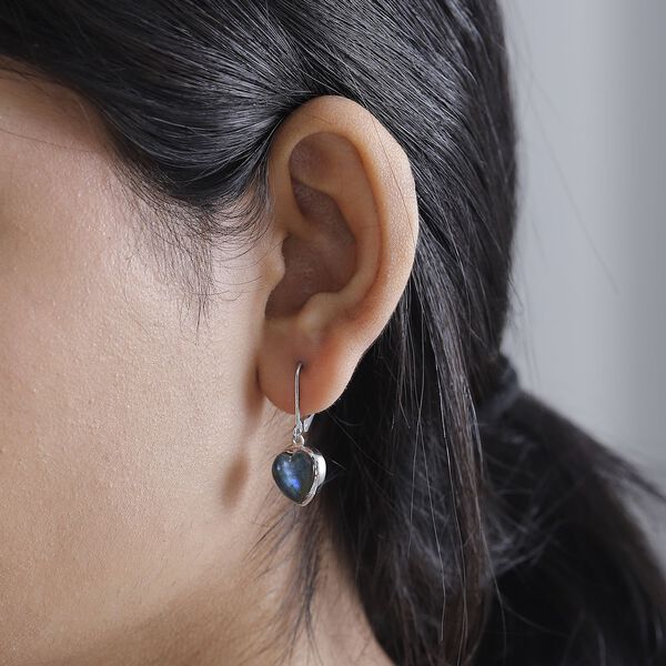 AAA Labradorit Ohrringe 925 Silber rhodiniert ca. 11.04 ct image number 3