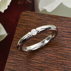 RHAPSODY Diamant zertifiziert VS E-F Spannfassung Ring 950 Platin (Größe 21.00) ca. 0,10 ct image number 1