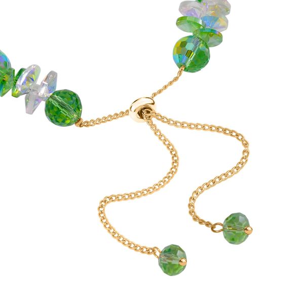Kristall, Mehrfarbiger Kristall Armband ca. Flexibles cm Std Gelb image number 4