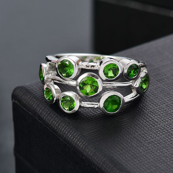 Natürlicher Chromdiopsid-Ring - 1,87 ct. image number 2