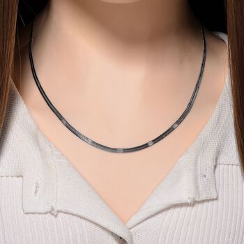 Designer-inspirierte Fischgr&auml;tenkette, 50+5cm