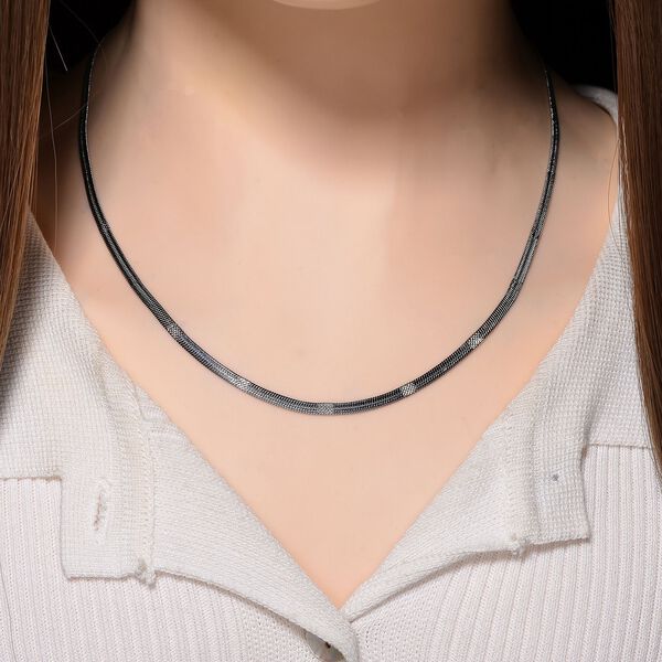 Designer-inspirierte Fischgr&auml;tenkette, 50+5cm image number 3