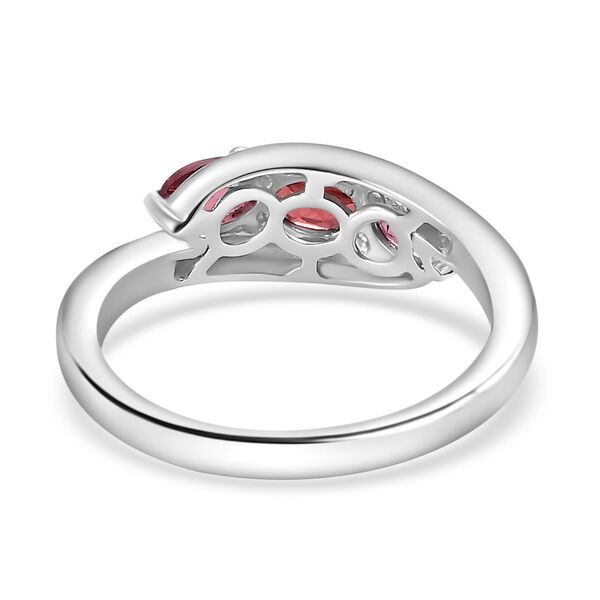 Roter Granat und Orissa Rose Granat Ring - 1,06 ct. image number 6