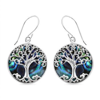 Royal Bali Kollektion - Abalone Muschel Lebensbaum-Ohrringe