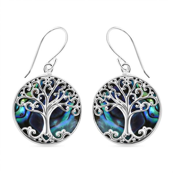 Royal Bali Kollektion - Abalone Muschel Lebensbaum-Ohrringe image number 0