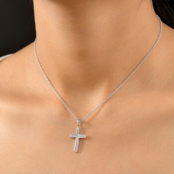 LUXURIANT SI-GH Labor Diamant Anh&auml;nger mit 45cm Kette, 925 Silber rhodiniert - 0,51 ct.