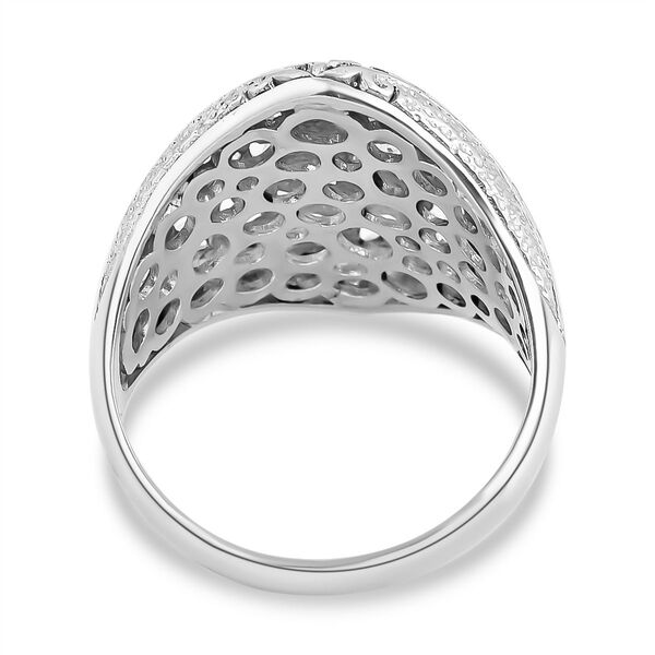 Royal Bali Kollektion- Handgearbeiteter Silberring image number 4