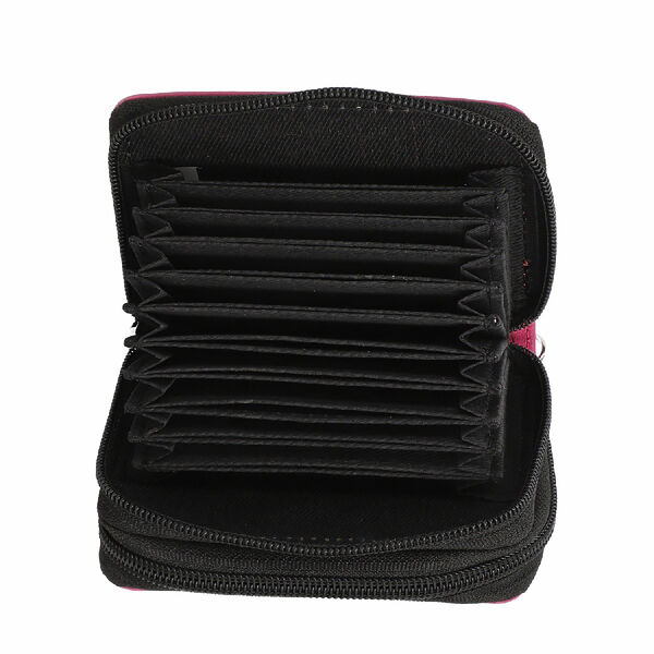 Geldbörse aus 100% echtem Leder mit RFID schutz und abnehmbarem Riemen, Rosa image number 5