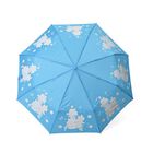 Farbwechsel Floraler-Regenschirm - Farbverwandlung bei N&auml;sse, Durchmesser 103 cm, L&auml;nge 25 cm, Himmelblau