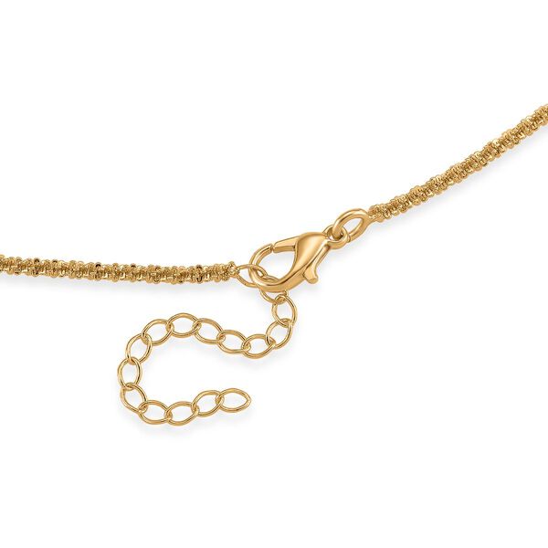 Funkel Halskette, Messing  Goldfarben ca. 50 cm image number 4