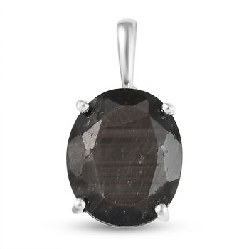 Silberner Saphir-Anh&auml;nger, 925 Silber ca. 6,46 ct